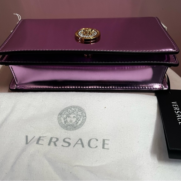 Authentic Versace shoe and matching bag Size 6.5 Sandal Lillia crystal - Picture 14 of 16